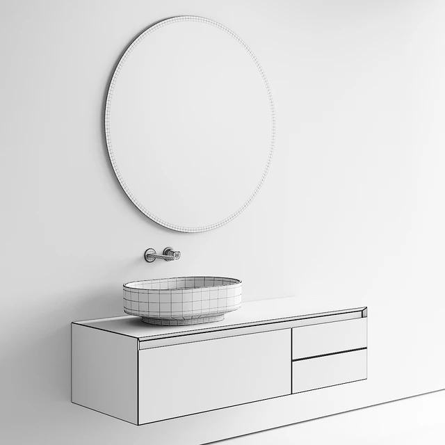 Antonio Lupi Panta Rei Vanity Unit Set 1 — Descargar