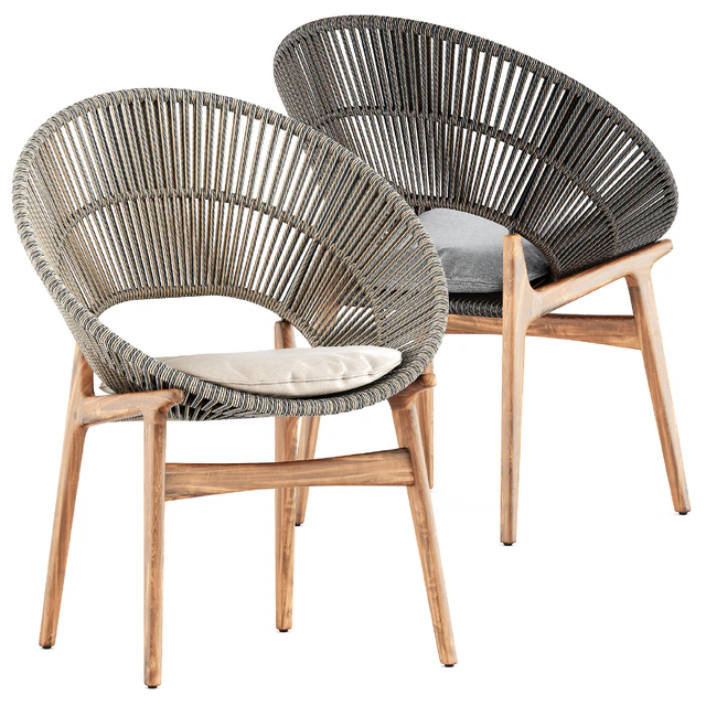 Bora dining chairs by Gloster — Скачать