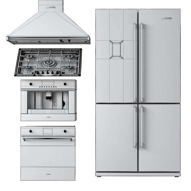 Collection of kitchen appliances Smeg — Descargar