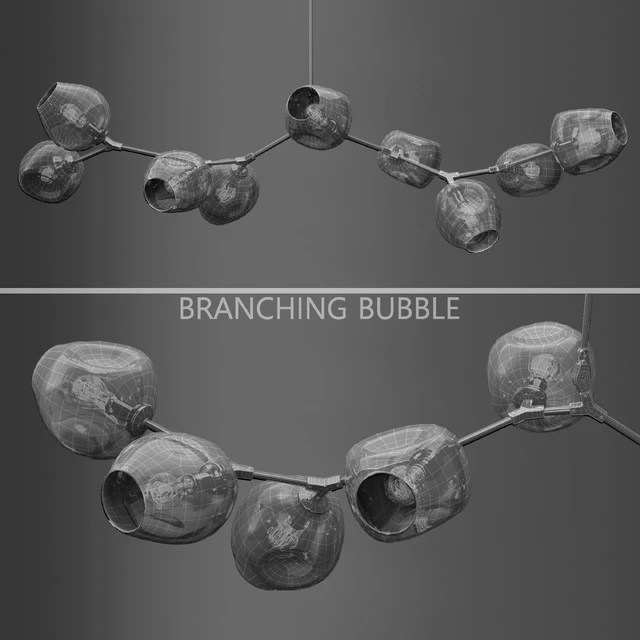 Branching bubble 9 lamps — Скачать