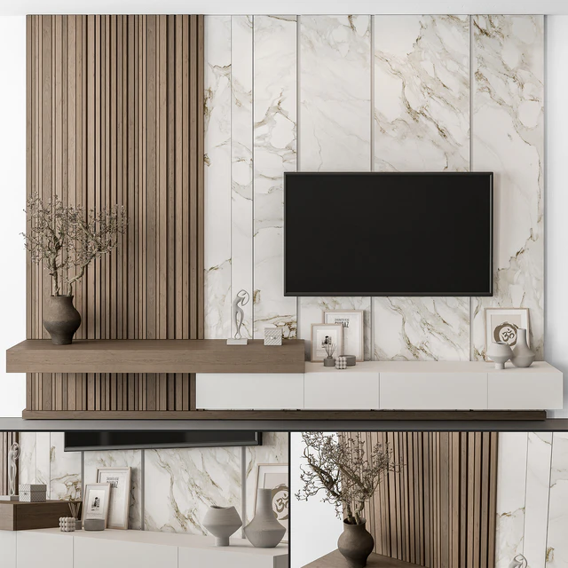 TV Wall Stone and Wood - Set 100 — Descargar