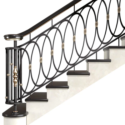 Современная лестница в стиле Ар-деко.Modern interior stair — Вид 3