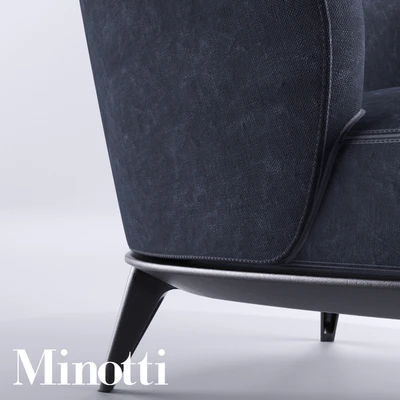 Minotti Leslie Poltrona Armchair — Ver 3