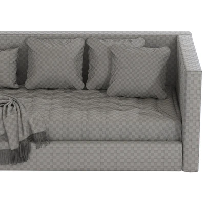 Cushy Upholstered Platform Corner Bed 2 — Ver 3