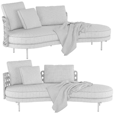 Torii Nest Outdoor Angled Open End Sofa — Ver 3