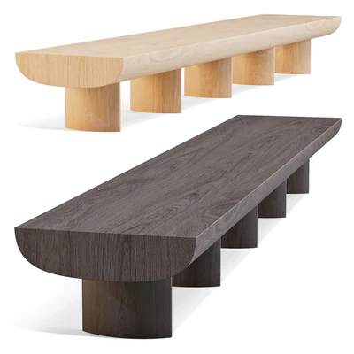 Bonaldo: Sculptural - TV Stand - Bench — Ver 1