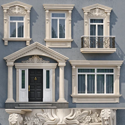 Windows and doors in the style of modern classics 5 — Ver 1