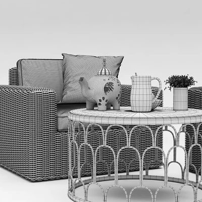 Vista Lounge Chair and Dunland Coffee Table — Ver 2