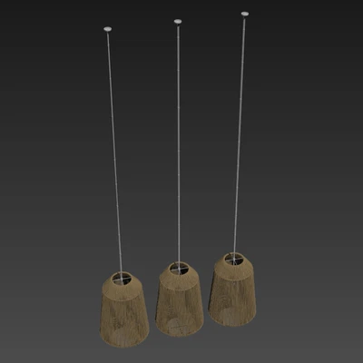 Lamp wood rotang wicker barrel n3 / Лампа плетеная из ротанга "Бочка" №3 — Вид 3