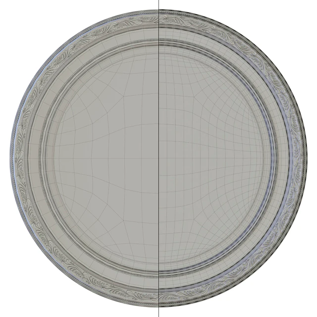 Round mirror in a frame — Descargar