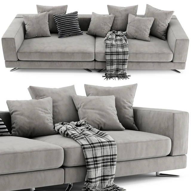 Minotti white sofa — Descargar