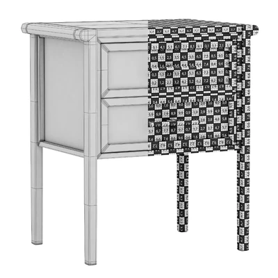 Dantone Home Contempo Bedside table with 2 drawers — Ver 4