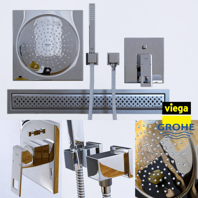Смеситель для душа GROHE Euphoria Cube — Скачать