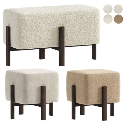 Pouf, Emmy bench from iModern — download