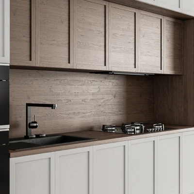 Kitchen Neo Classic - White and Wood 30 — Вид 3