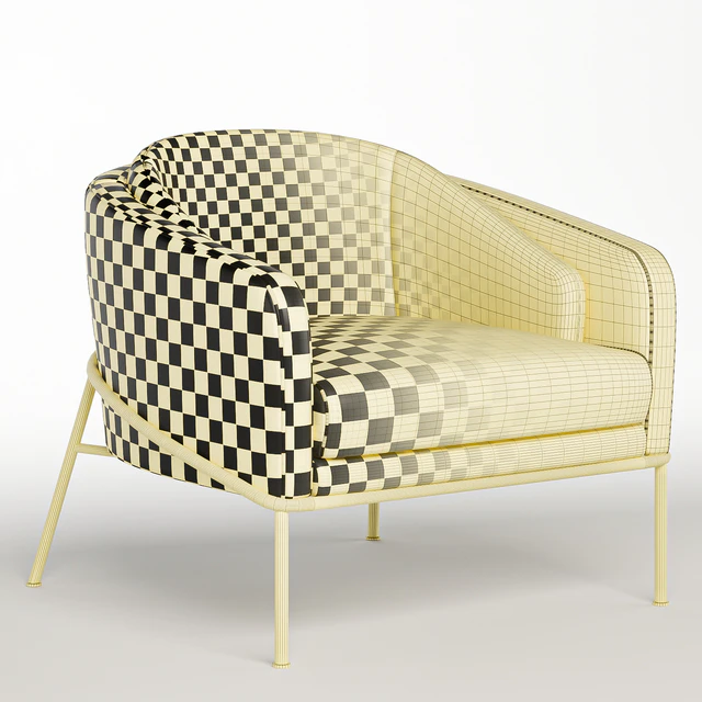 Fil Noir armchair by Minotti — Скачать