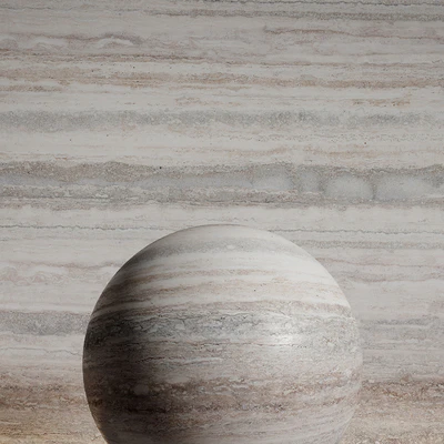 Stone material, travertine 6, pbr, seamless — View 2