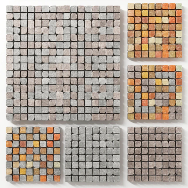 Cube stone granite decoration / Каменные кубы для декорации.(Брусчатка) — Скачать