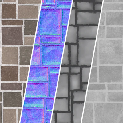 Stone Wall Materials 104- Decorative Random Pattern | Pbr 4k Seamless — Вид 5