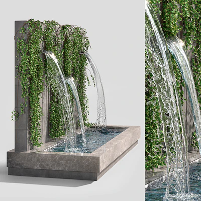 Wall fountains with ivy — Вид 1