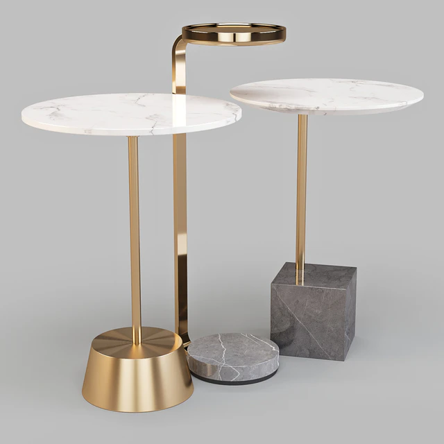 West Elm: Cube, Maisie and Murray - Drink and Side Tables Set 02 — Скачать