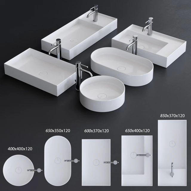 Alice Ceramica Hide Washbasin Set 2 — Descargar