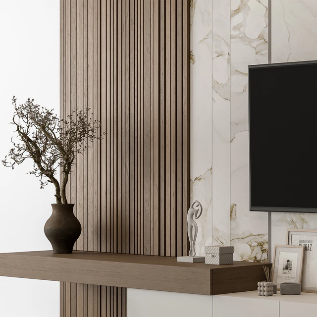 TV Wall Stone and Wood - Set 100 — Descargar