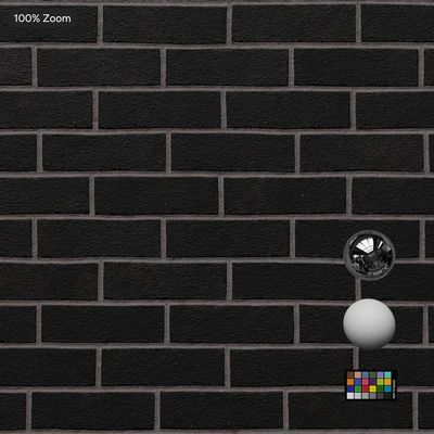 sandfaced running bond bond brick wall texture black — View 3