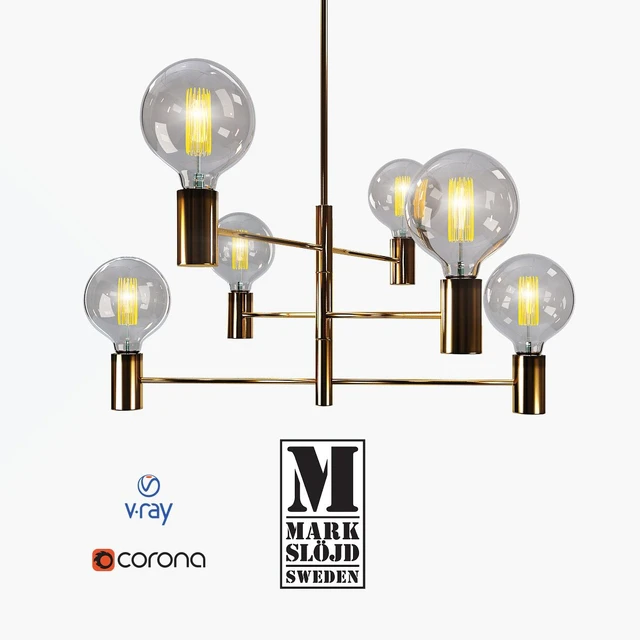 Ceiling fixture, model Capital, from the company Markslojd, Sweden. — Descargar