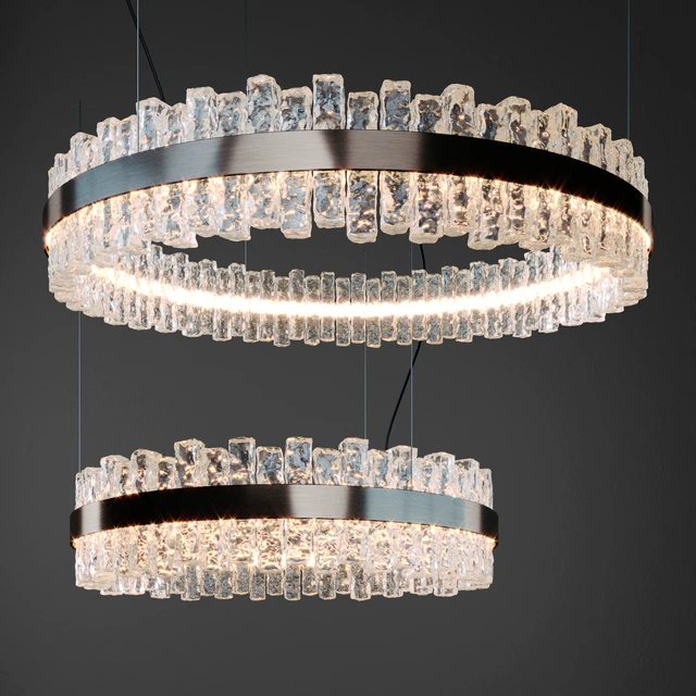 Cattelan italia Phoenix Ceiling lamp circle 64cm and 90cm width. — Descargar