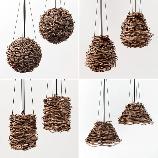 Branch decor lamp n5 / Люстры из веток — Скачать