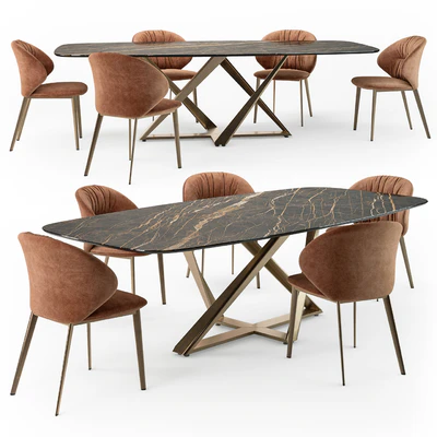 Bontempi Millennium table Drop chair — Вид 1