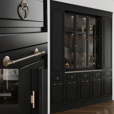 Classic Display Cabinet Black — Вид 1