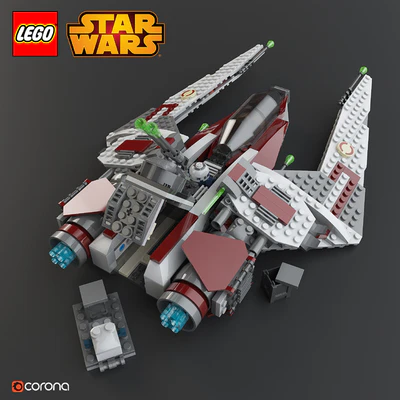 LEGO SW Jedi Scout Fighter — Ver 2