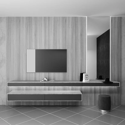 TV wall and dressing table — Ver 2