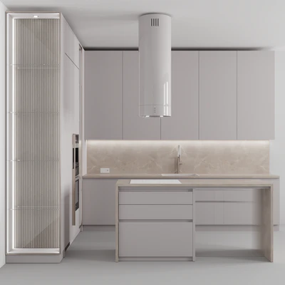 Kitchen №120  " Soft Beige " — Вид 1