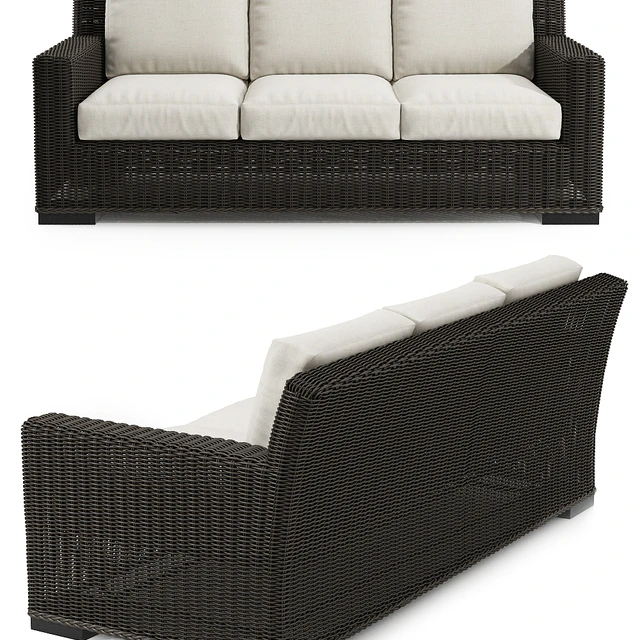 Rustic Woven Lounge Sofa &amp; Chair — Descargar