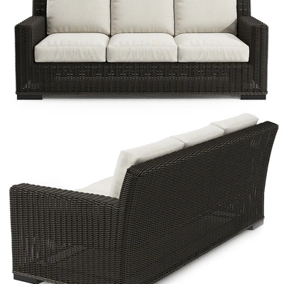 Rustic Woven Lounge Sofa &amp; Chair — Ver 2