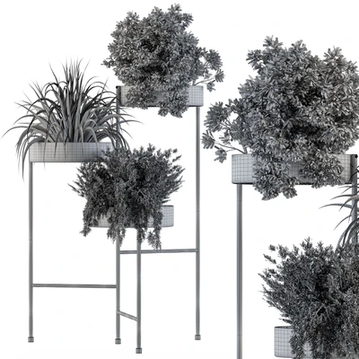 Black round plant box — Ver 2