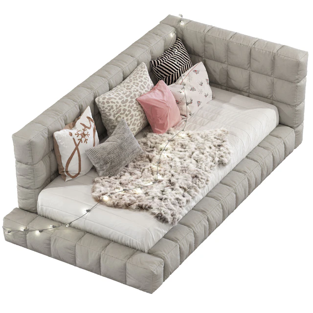 Bed Baldwin Lounge Corner Upholstered Bed 220 — Download