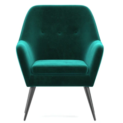 Memphis velvet armchair — Ver 2