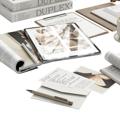 White decor for the workplace — Ver 2