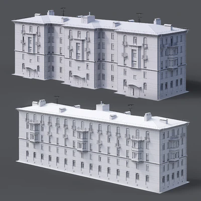 Residential building in classic style — Ver 2