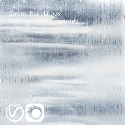 Wet glass - drops in the rain — Ver 1