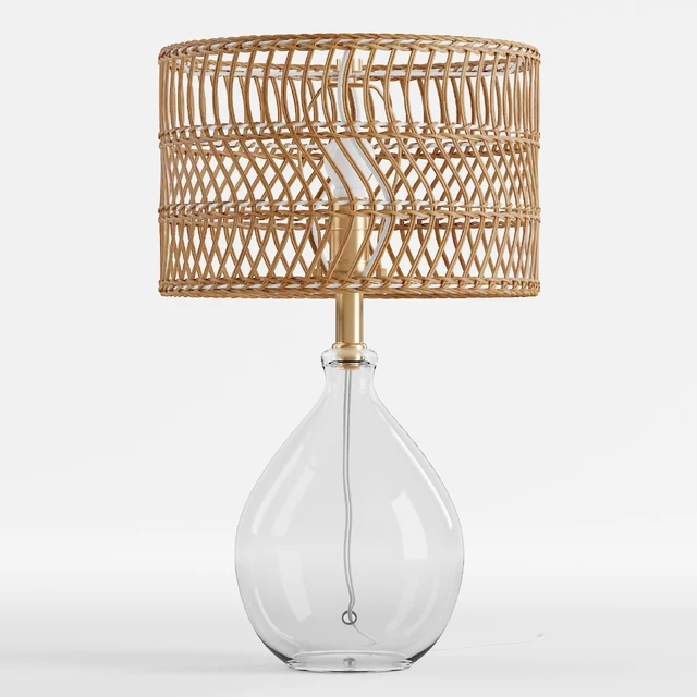 Teardrop Glass Table Lamp — Скачать