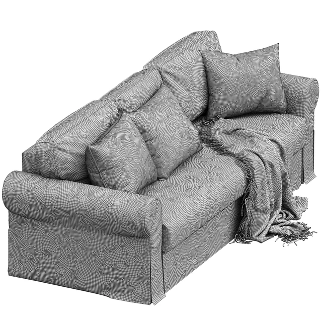 VRETSTORP Sleeper sofa, Totebo light beige IKEA — Descargar