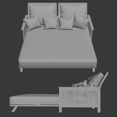 Wooden double daybed — Ver 2