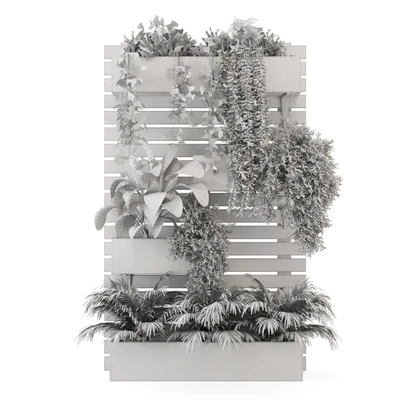 Indoor Hanging Plants in Metal Stand - Set 1131 — Вид 3