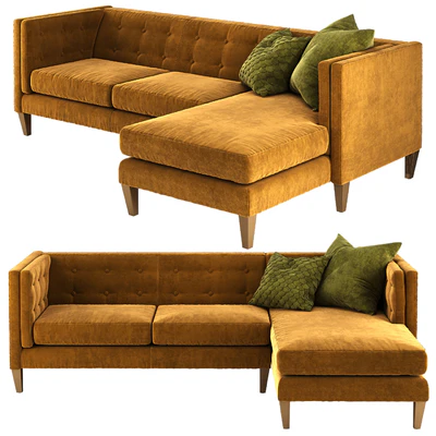Crate and Barrel Aidan sectional sofa — Ver 1