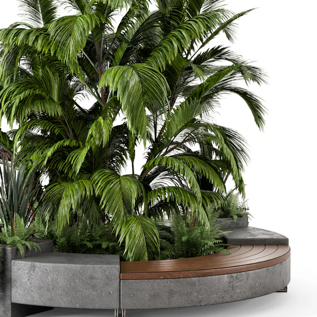 Outdoor Garden set bush and Tree - Garden Set 158 — Descargar
